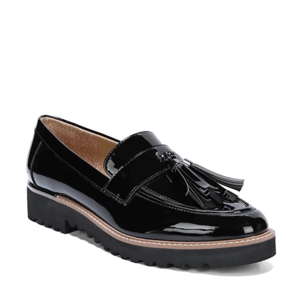 Franco Sarto Shoes - Franco Sarto Black Patent Leather Carney Tassel Penny
Loafer Size 8.5